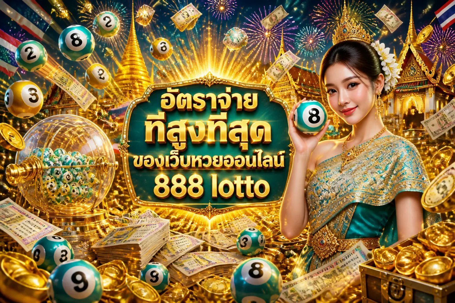 ภาพประกอบหัวข้อ อัตราจ่ายที่สูงที่สุดของเว็บหวยออนไลน์ 888 lotto