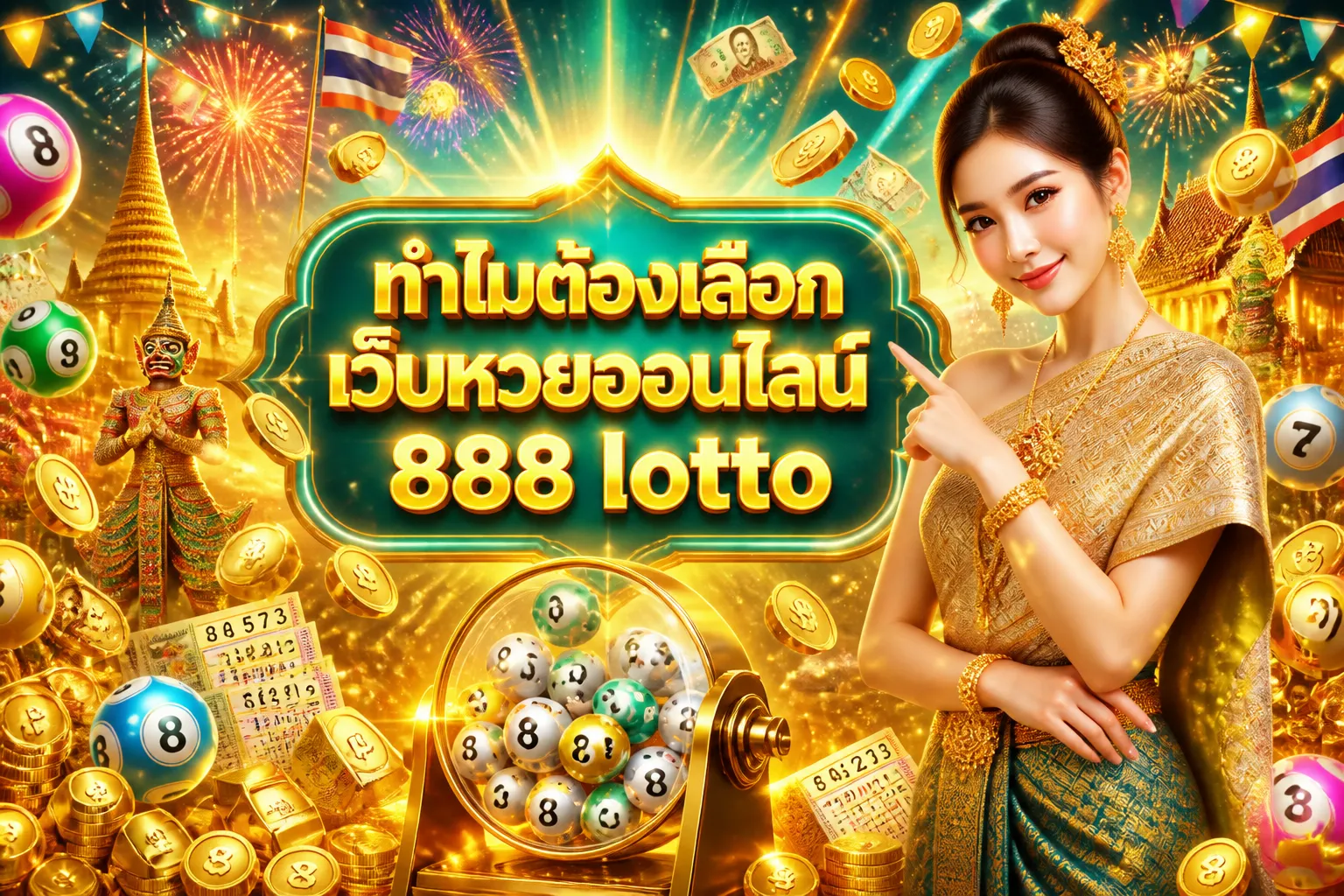 ภาพประกอบหัวข้อ ทำไมต้องเลือกเว็บหวยออนไลน์ 888 lotto