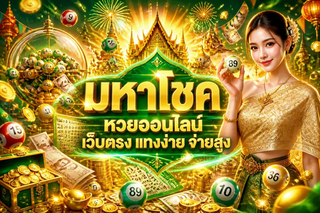 ภาพประกอบหัวข้อ มหาโชค หวยออนไลน์ เว็บตรง แทงง่าย จ่ายสูง — มหาโชค หวยออนไลน์ เว็บตรง
