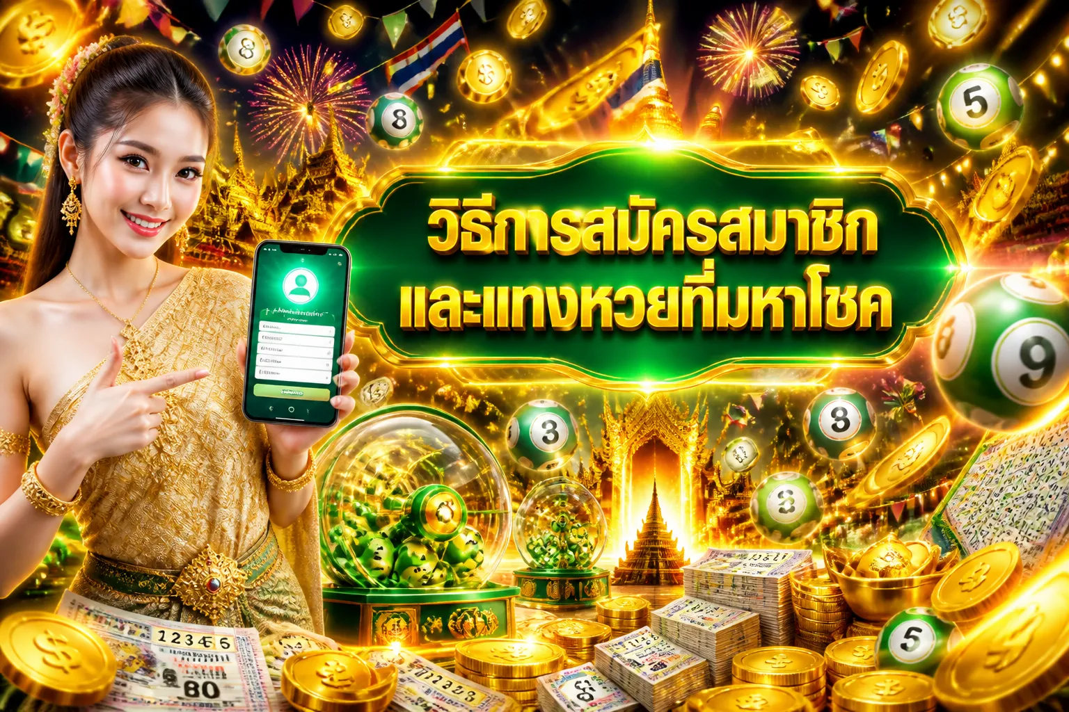 ภาพประกอบหัวข้อ วิธีการสมัครสมาชิกและแทงหวยที่มหาโชค