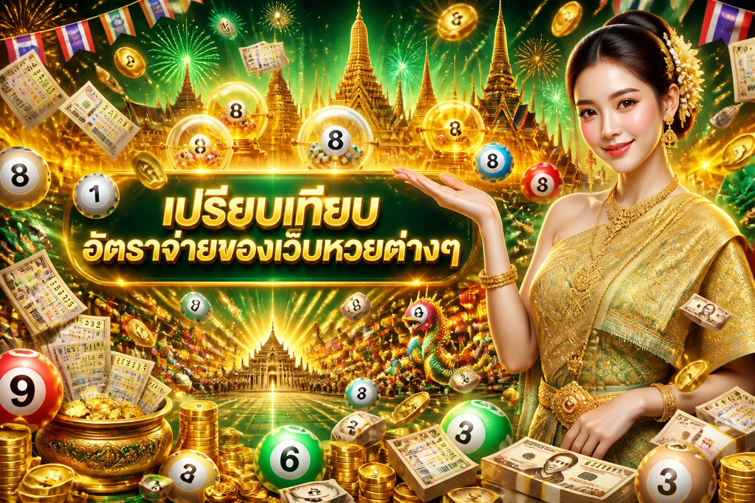 ภาพประกอบหัวข้อ เปรียบเทียบอัตราจ่ายของเว็บหวยต่างๆ