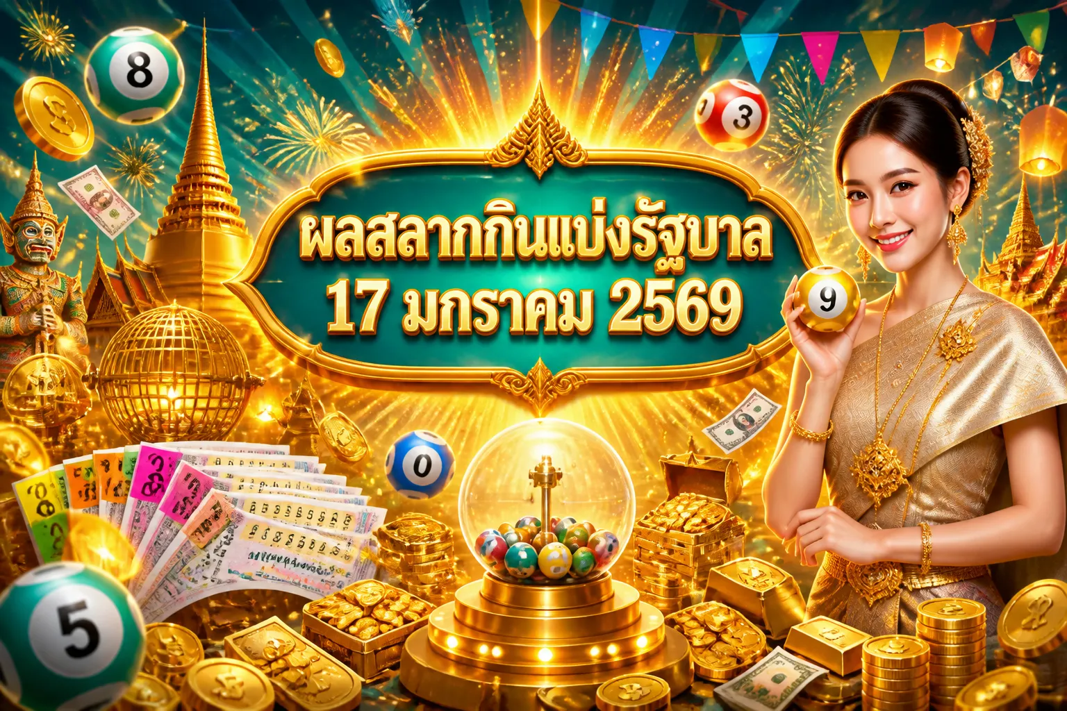 ภาพประกอบหัวข้อ ผลสลากกินแบ่งรัฐบาล 17 มกราคม 2569
